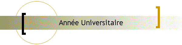 Anne Universitaire