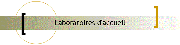 Laboratoires d'accueil